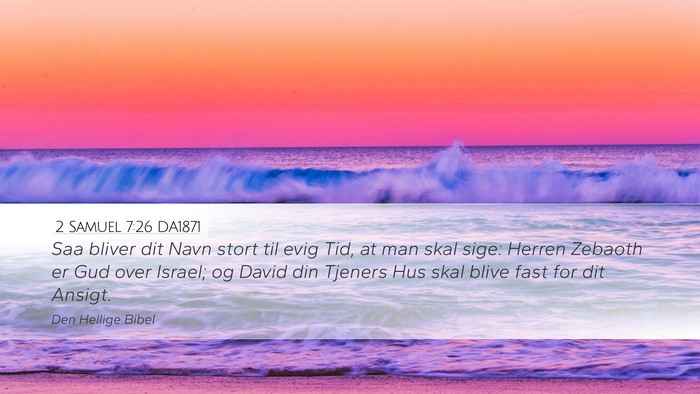2 Samuel 7:26 DA1871 Bible Verse Image