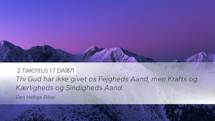 2 Timoteus 1:7 DA1871 Bible Verse Image