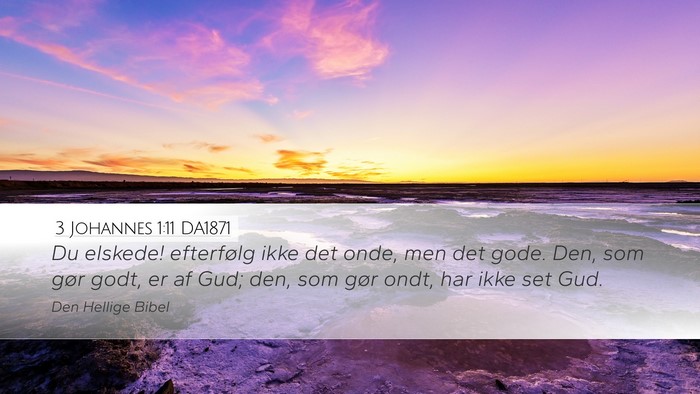 3 Johannes 1:11 DA1871 Bible Verse Image