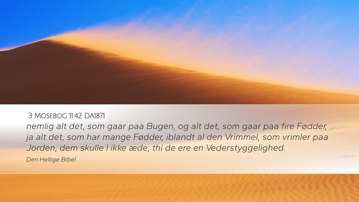 3 Mosebog 11:42 DA1871 Bible Verse Image