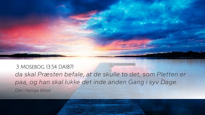 3 Mosebog 13:54 DA1871 Desktop Wallpaper - da skal Præsten befale, at de skulle to det, som - Desktop Bible Verse Wallpaper