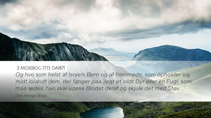 3 Mosebog 17:13 DA1871 Bible Verse Image