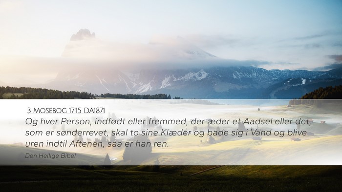 3 Mosebog 17:15 DA1871 Bible Verse Image