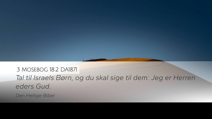 3 Mosebog 18:2 DA1871 Desktop Wallpaper - Tal til Israels Børn, og du skal sige til dem: - Desktop Bible Verse Wallpaper