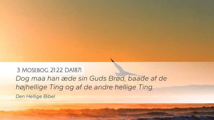 3 Mosebog 21:22 DA1871 Bible Verse Image