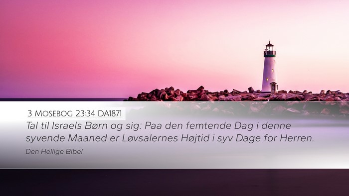 3 Mosebog 23:34 DA1871 Bible Verse Image