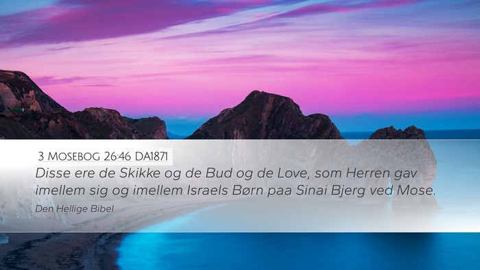 3 Mosebog 26:46 DA1871 Bible Verse Image