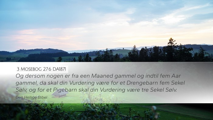 3 Mosebog 27:6 DA1871 Bible Verse Image