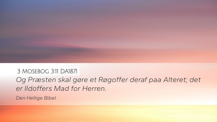 3 Mosebog 3:11 DA1871 Bible Verse Image