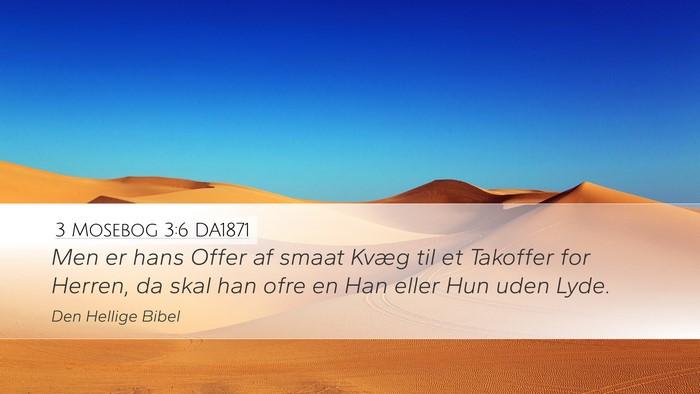3 Mosebog 3:6 DA1871 Bible Verse Image