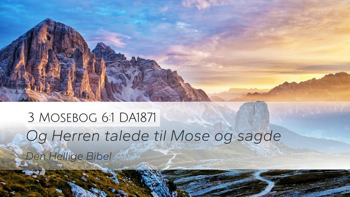 3 Mosebog 6:1 DA1871 Bible Verse Image