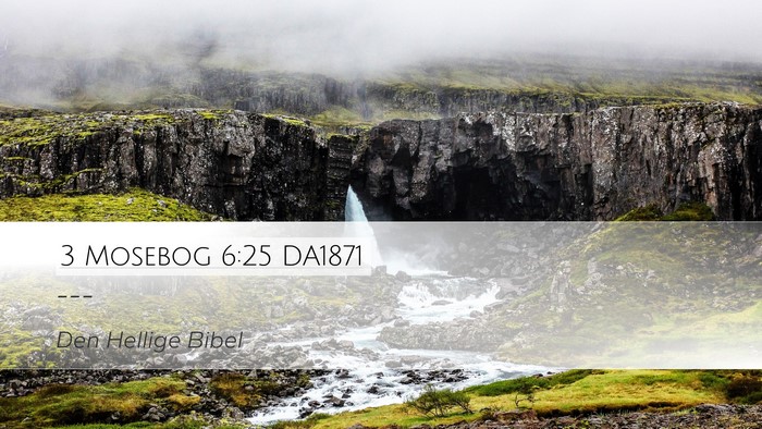 3 Mosebog 6:25 DA1871 Bible Verse Image