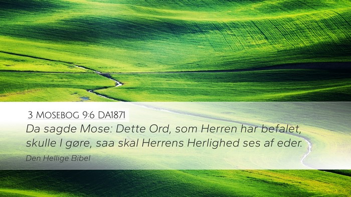 3 Mosebog 9:6 DA1871 Bible Verse Image