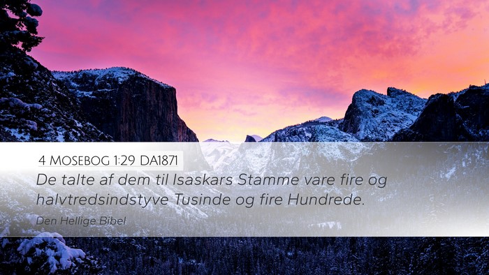 4 Mosebog 1:29 DA1871 Bible Verse Image