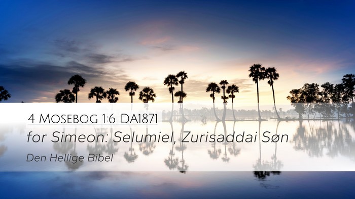 4 Mosebog 1:6 DA1871 Bible Verse Image