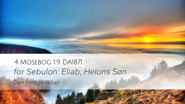 4 Mosebog 1:9 DA1871 Bible Verse Image