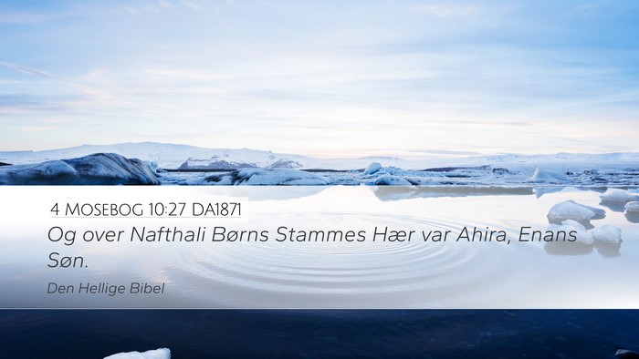 4 Mosebog 10:27 DA1871 Desktop Wallpaper - Og over Nafthali Børns Stammes Hær var Ahira, - Desktop Bible Verse Wallpaper