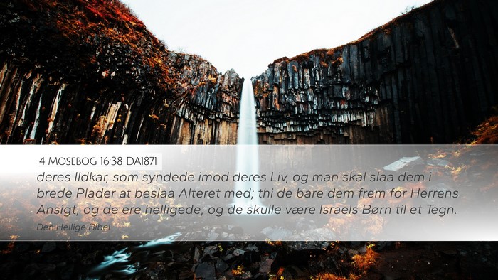 4 Mosebog 16:38 DA1871 Bible Verse Image