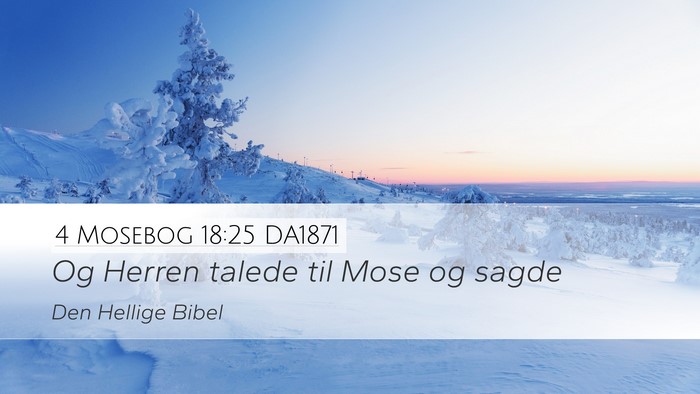 4 Mosebog 18:25 DA1871 Desktop Wallpaper - Og Herren talede til Mose og - Desktop Bible Verse Wallpaper