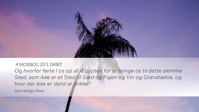 4 Mosebog 20:5 DA1871 Bible Verse Image