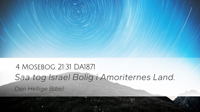 4 Mosebog 21:31 DA1871 Bible Verse Image