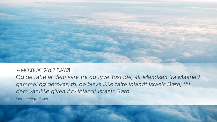 4 Mosebog 26:62 DA1871 Bible Verse Image
