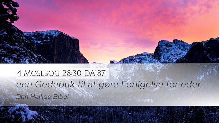 4 Mosebog 28:30 DA1871 Bible Verse Image