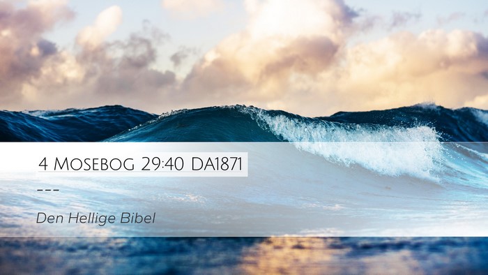 4 Mosebog 29:40 DA1871 Bible Verse Image