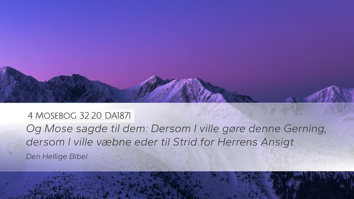 4 Mosebog 32:20 DA1871 Bible Verse Image