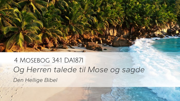 4 Mosebog 34:1 DA1871 Bible Verse Image