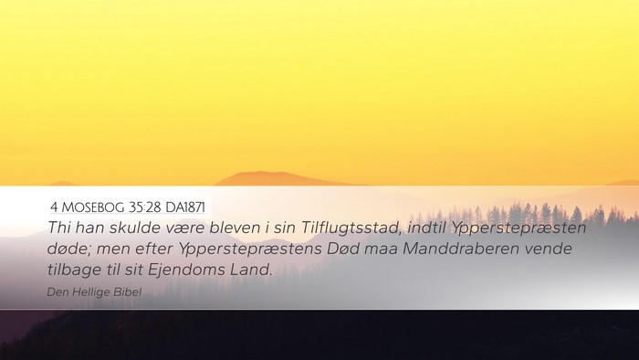 4 Mosebog 35:28 DA1871 Desktop Wallpaper - Thi han skulde være bleven i sin Tilflugtsstad, - Desktop Bible Verse Wallpaper