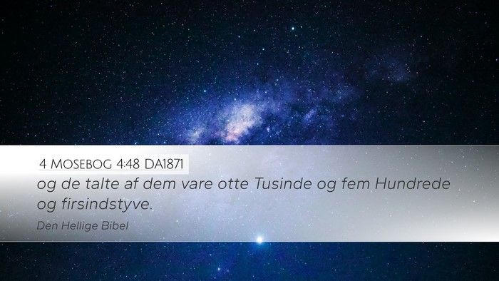 4 Mosebog 4:48 DA1871 Bible Verse Image