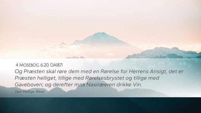 4 Mosebog 6:20 DA1871 Bible Verse Image