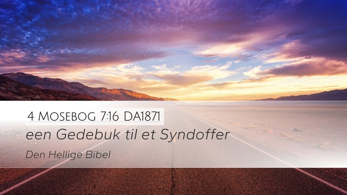 4 Mosebog 7:16 DA1871 Desktop Wallpaper - een Gedebuk til et - Desktop Bible Verse Wallpaper