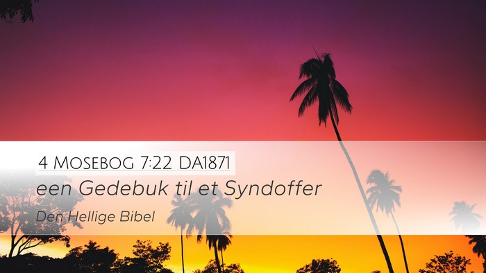 4 Mosebog 7:22 DA1871 Desktop Wallpaper - een Gedebuk til et - Desktop Bible Verse Wallpaper