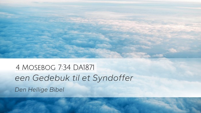 4 Mosebog 7:34 DA1871 Desktop Wallpaper - een Gedebuk til et - Desktop Bible Verse Wallpaper