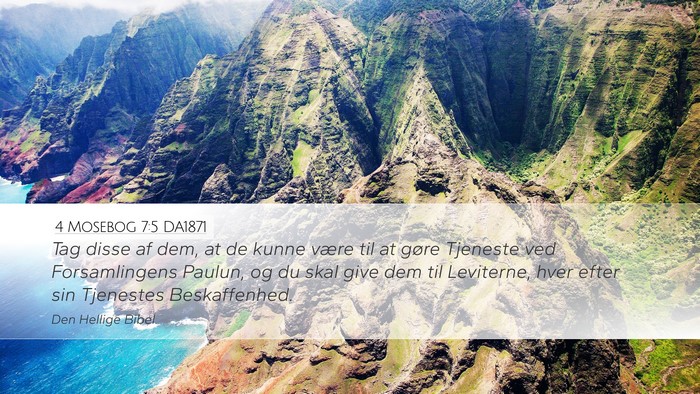 4 Mosebog 7:5 DA1871 Bible Verse Image