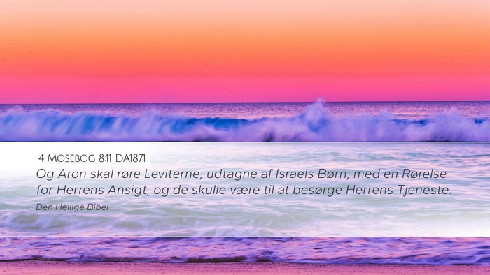 4 Mosebog 8:11 DA1871 Bible Verse Image