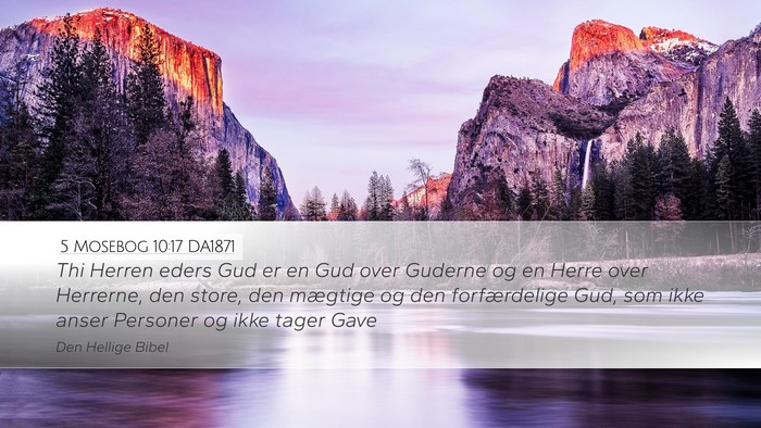5 Mosebog 10:17 DA1871 Bible Verse Image