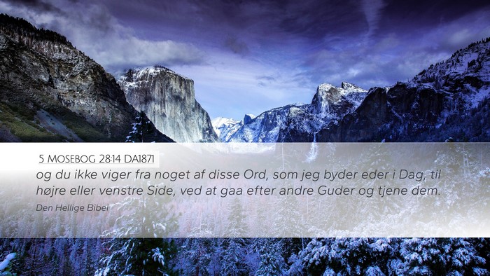 5 Mosebog 28:14 DA1871 Bible Verse Image