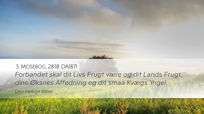 5 Mosebog 28:18 DA1871 Bible Verse Image