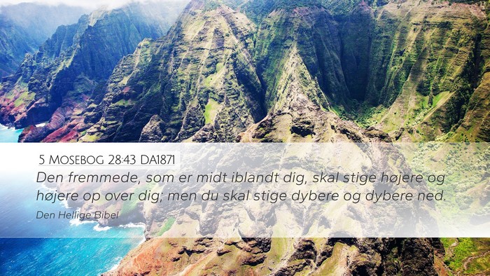 5 Mosebog 28:43 DA1871 Bible Verse Image