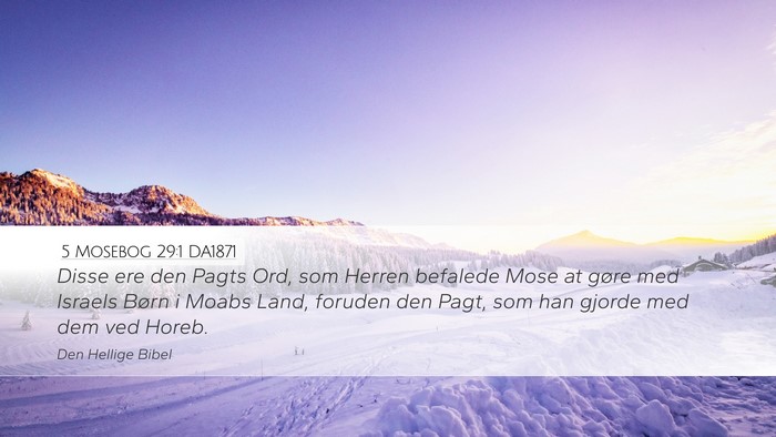 5 Mosebog 29:1 DA1871 Bible Verse Image