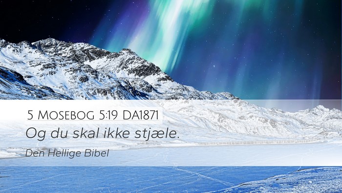 5 Mosebog 5:19 DA1871 Desktop Wallpaper - Og du skal ikke - Desktop Bible Verse Wallpaper
