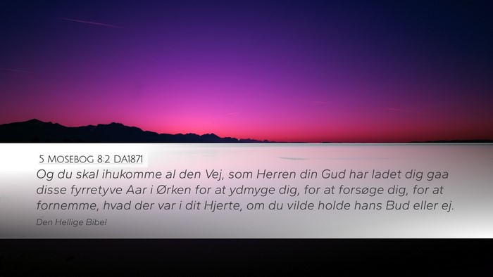 5 Mosebog 8:2 DA1871 Bible Verse Image