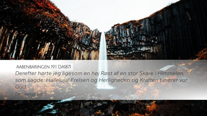 Aabenbaringen 19:1 DA1871 Bible Verse Image