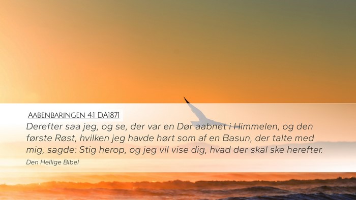 Aabenbaringen 4:1 DA1871 Bible Verse Image