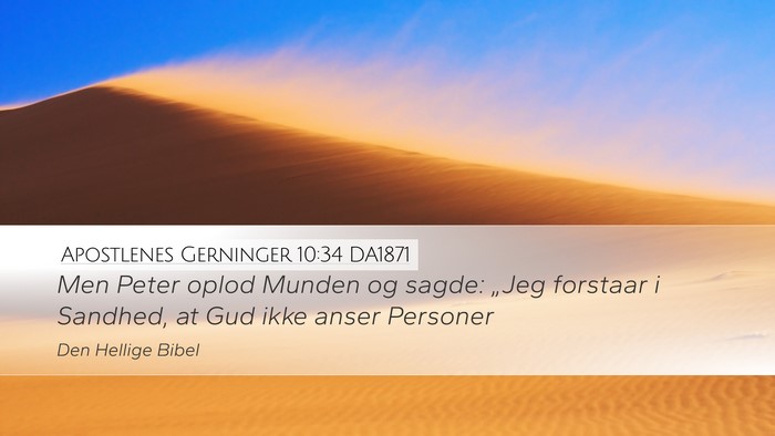 Apostlenes Gerninger 10:34 DA1871 Bible Verse Image