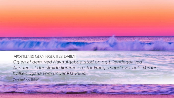 Apostlenes Gerninger 11:28 DA1871 Bible Verse Image
