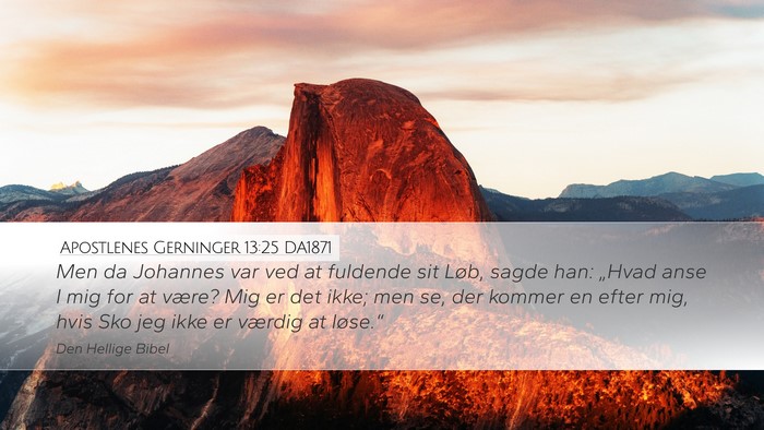Apostlenes Gerninger 13:25 DA1871 Bible Verse Image